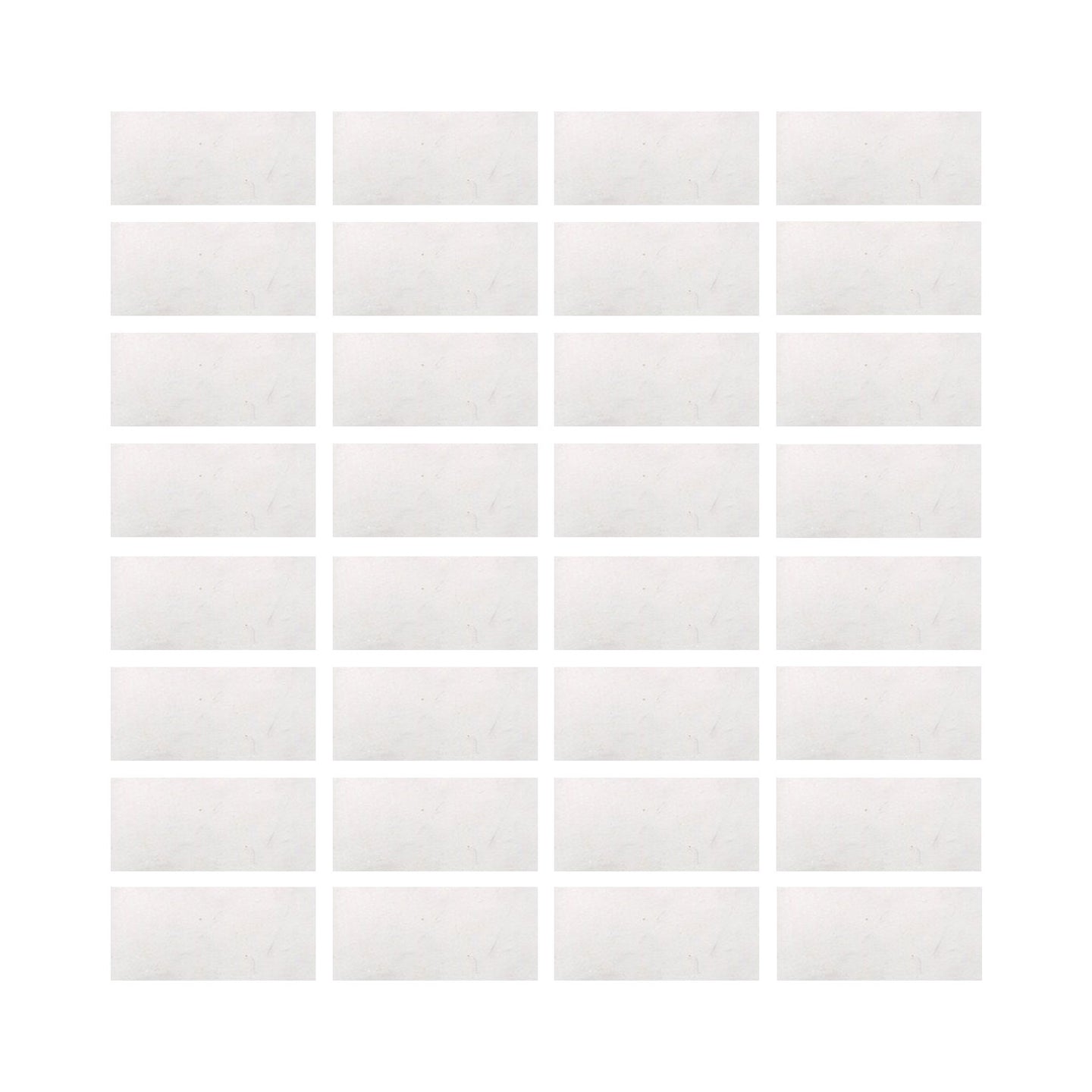 Marshmallow White Glaze in 1x2